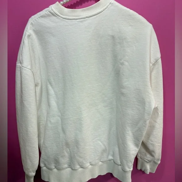 FAVORITE DAUGHTER COLLEGIATE SWEATSHIRT WHITE & BLUE - Picture 7 of 8